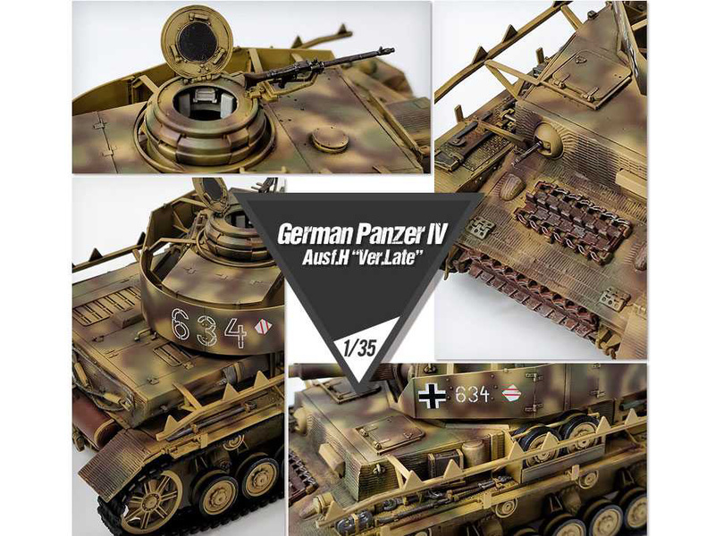 Academy 13528 Německý střední tank  Panzer IV Ausf.H Ver.Late (1:35) | pkmodelar.cz