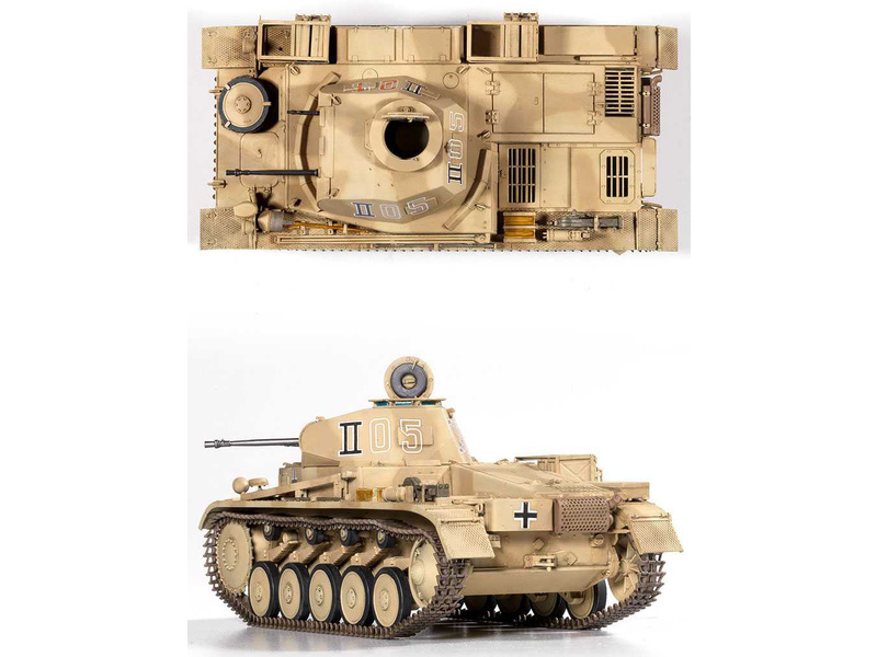 Academy 13535 model tanku  Panzer II Ausf.F North Africa (1:35) | pkmodelar.cz