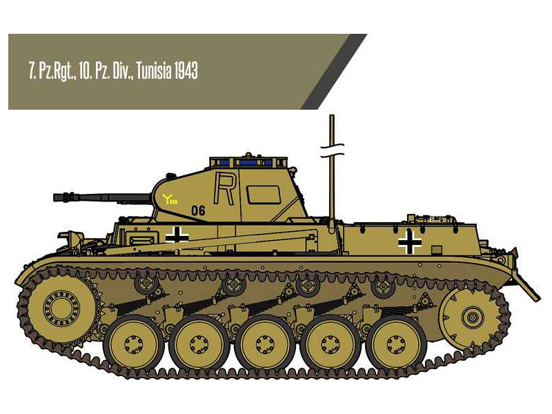 Academy 13535 model tanku  Panzer II Ausf.F North Africa (1:35) | pkmodelar.cz