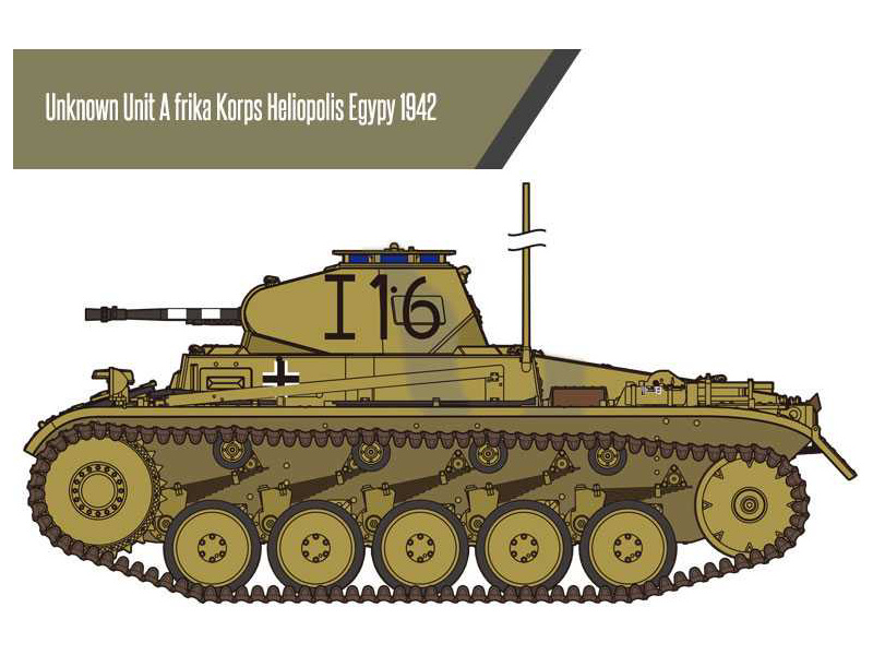 Academy 13535 model tanku  Panzer II Ausf.F North Africa (1:35) | pkmodelar.cz