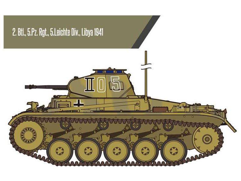 Academy 13535 model tanku  Panzer II Ausf.F North Africa (1:35) | pkmodelar.cz