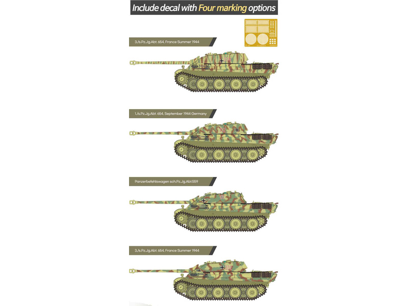 Academy13539 německý stíhač tanků Sd.kfz.173 Jagdpanther Ausf.G1 (1:35) | pkmodelar.cz
