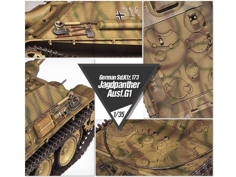Academy13539 německý stíhač tanků Sd.kfz.173 Jagdpanther Ausf.G1 (1:35) | pkmodelar.cz