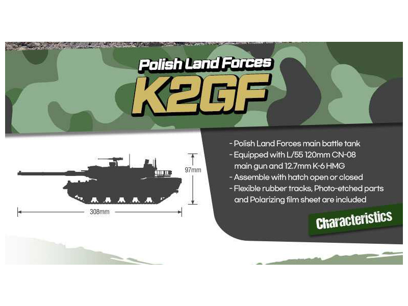 Academy K2GF Polish Land Forces (1:35) | pkmodelar.cz