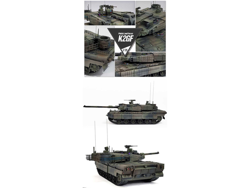Academy K2GF Polish Land Forces (1:35) | pkmodelar.cz