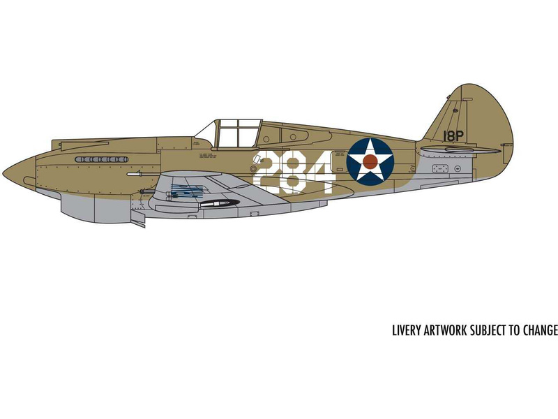 Plastikový model letadla Airfix A01003B Curtiss P-40B Warhawk (1:72) | pkmodelar.cz