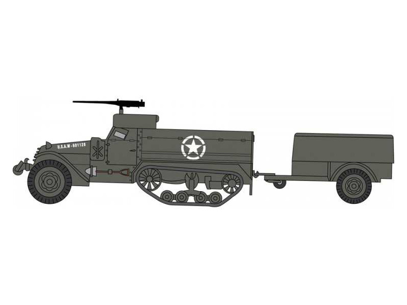 Plastikový model vojenské techniky Airfix A02318V M3 Half Track (1:76)  | pkmodelar.cz