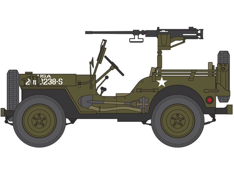 Plastikový model vojenské techniky Airfix A02339 Willys British Airborne Jeep (1:72) | pkmodelar.cz