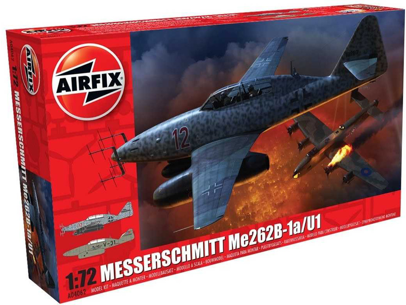 Plastikový model letadla Airfix A04062 Messerschmitt Me262B-1a/U1 (1:72) | pkmodelar.cz