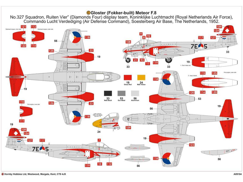 Plastikový model letadla Airfix A09184 Gloster Meteor F8 Korea (1:48) | pkmodelar.cz