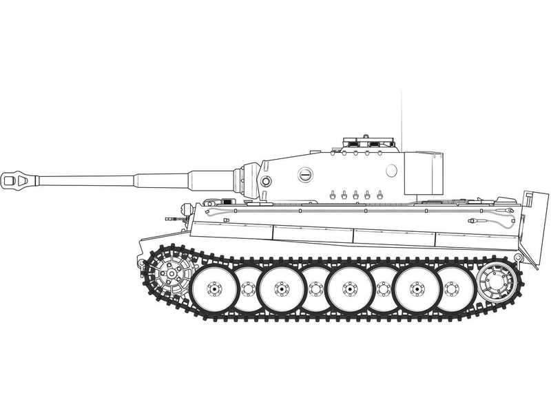 Plastikový model tanku Airfix A1359 Tiger I Mid Version (1:35) | pkmodelar.cz
