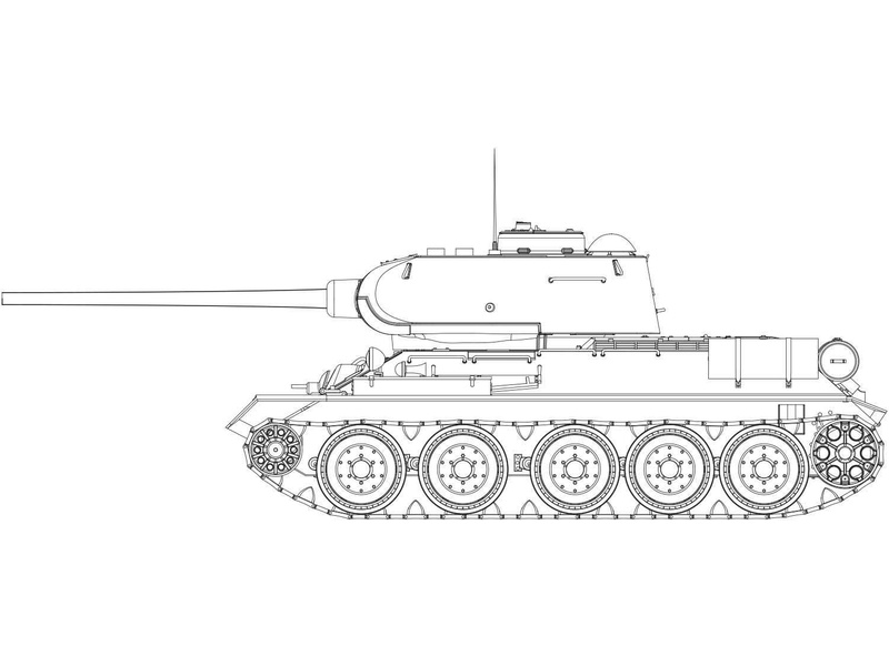 Plastikový model tanku Airfix A1361 T34/85 112 Factory Production (1:35) | pkmodelar.cz