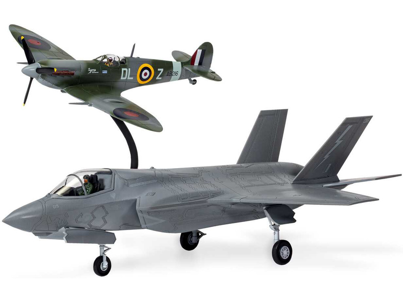 Airfix Spitfire Mk.Vc, F-35B Lightning II (1:72) (Giftset) | pkmodelar.cz