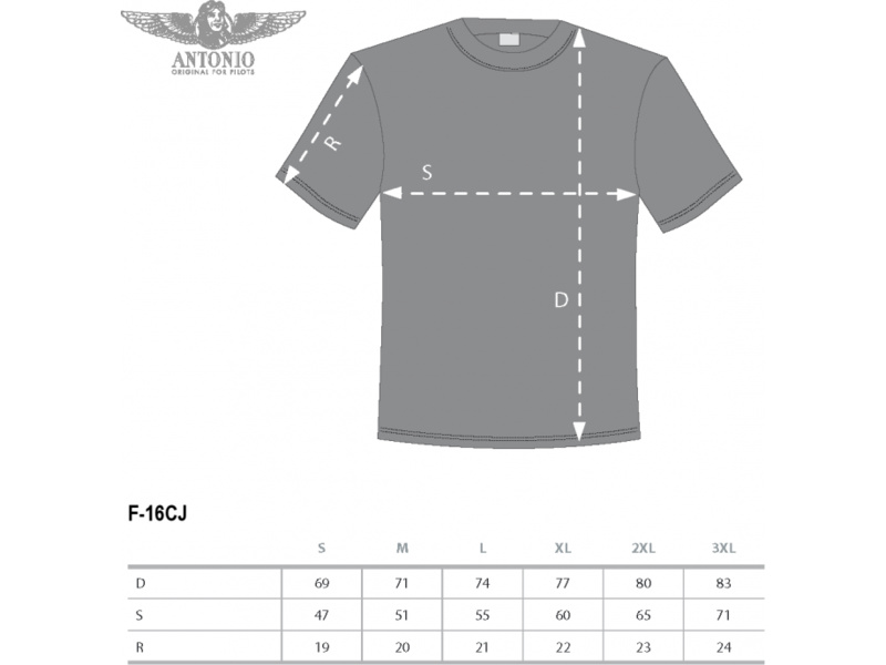 Antonio pánské tričko F-16CJ Fighting Falcon XXL | pkmodelar.cz