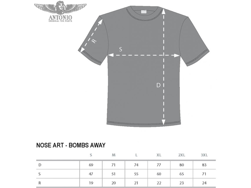 Antonio pánské tričko Bombs Away S | pkmodelar.cz