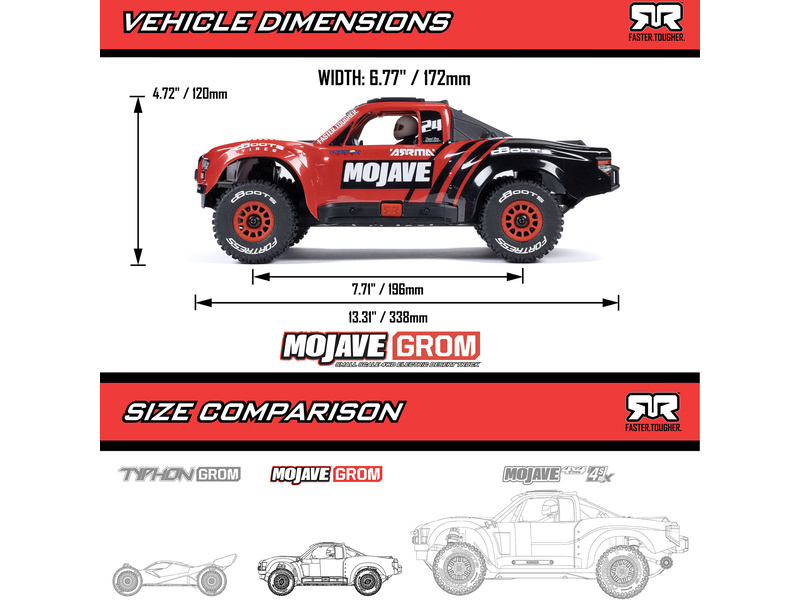 Arrma Mojave Grom 1:18 4WD RTR Modrá | pkmodelar.cz