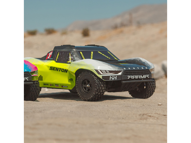 Arrma Senton 223S BLX 4WD 1:10 RTR DSC žlutá | pkmodelar.cz