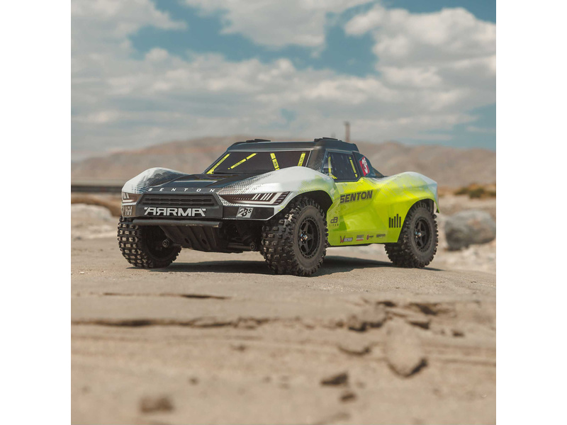 Arrma Senton 223S BLX 4WD 1:10 RTR DSC žlutá | pkmodelar.cz