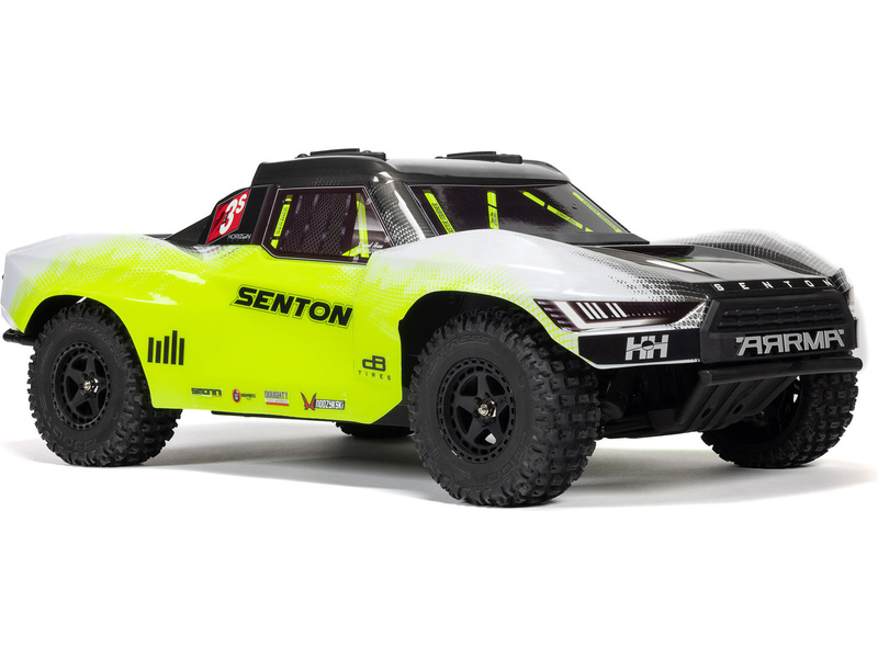 Arrma Senton 223S BLX 4WD 1:10 RTR DSC žlutá | pkmodelar.cz