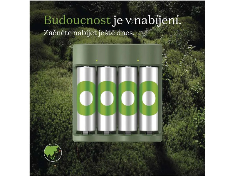 GP USB nabíječ Eco E411 + 4AA GP ReCyko 2100 | pkmodelar.cz
