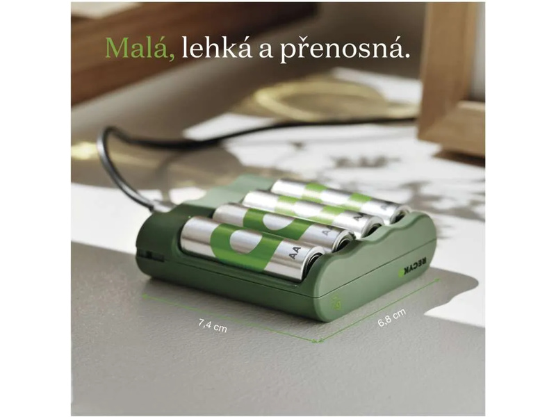 GP USB nabíječ Eco E411 + 4AA GP ReCyko 2100 | pkmodelar.cz