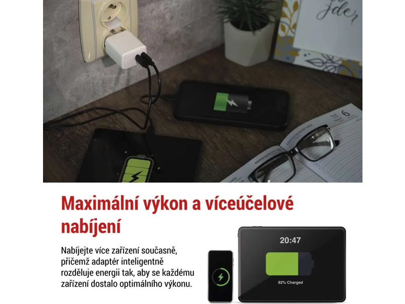 Síťový USB adaptér (zdroj) GaN PD 35W | pkmodelar.cz