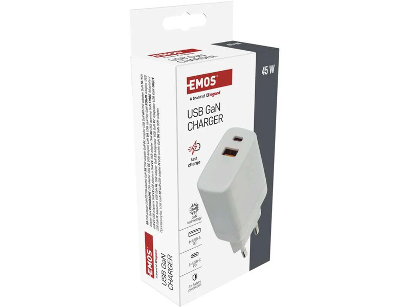Síťový USB adaptér (zdroj) GaN PD 45W | pkmodelar.cz