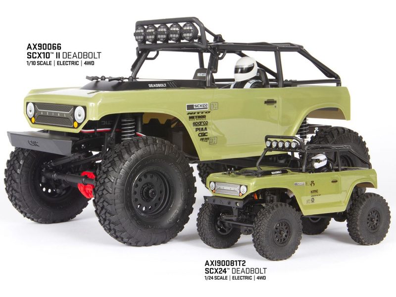 Axial SCX24 Deadbolt 1:24 4WD RTR zelený | pkmodelar.cz