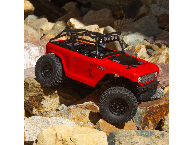 Axial SCX24 Deadbolt 1:24 4WD RTR červený | pkmodelar.cz