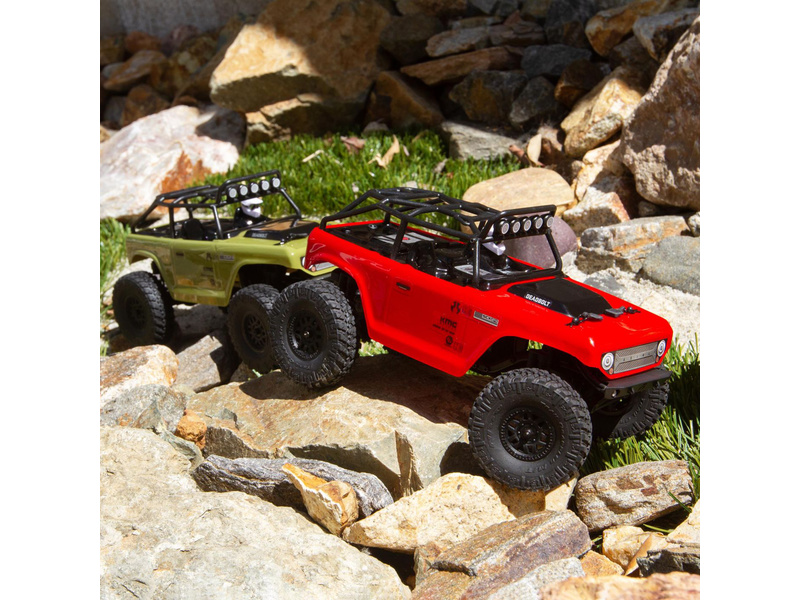 Axial SCX24 Deadbolt 1:24 4WD RTR červený | pkmodelar.cz