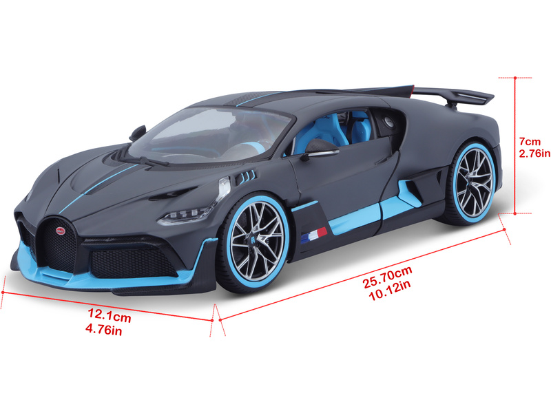 Bburago Bugatti Divo 1:18 stříbrná | pkmodelar.cz