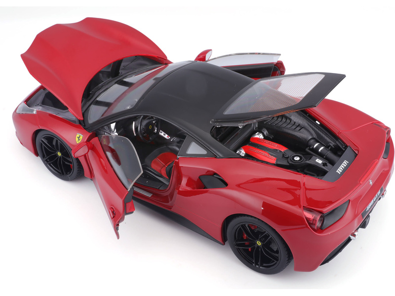 Bburago Signature Ferrari 488 GTB 1:18 červená | pkmodelar.cz