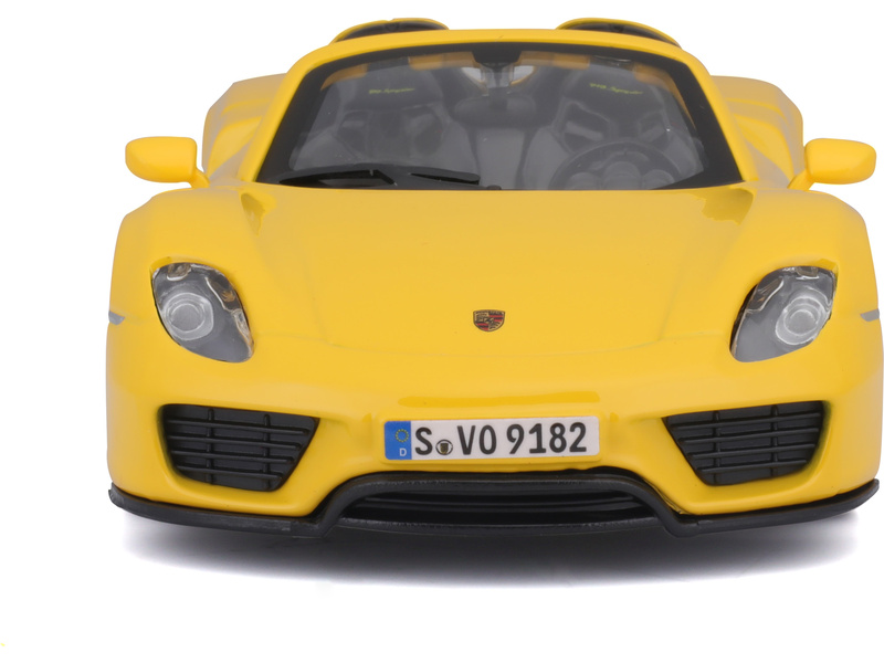 Bburago Plus Porsche 918 Spyder 1:24 žlutá | pkmodelar.cz