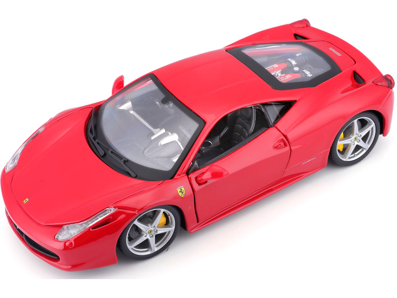 Bburago Ferrari 458 Italia 1:24 červená | pkmodelar.cz