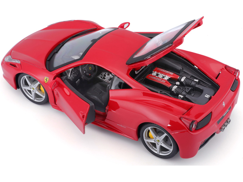 Bburago Ferrari 458 Italia 1:24 červená | pkmodelar.cz