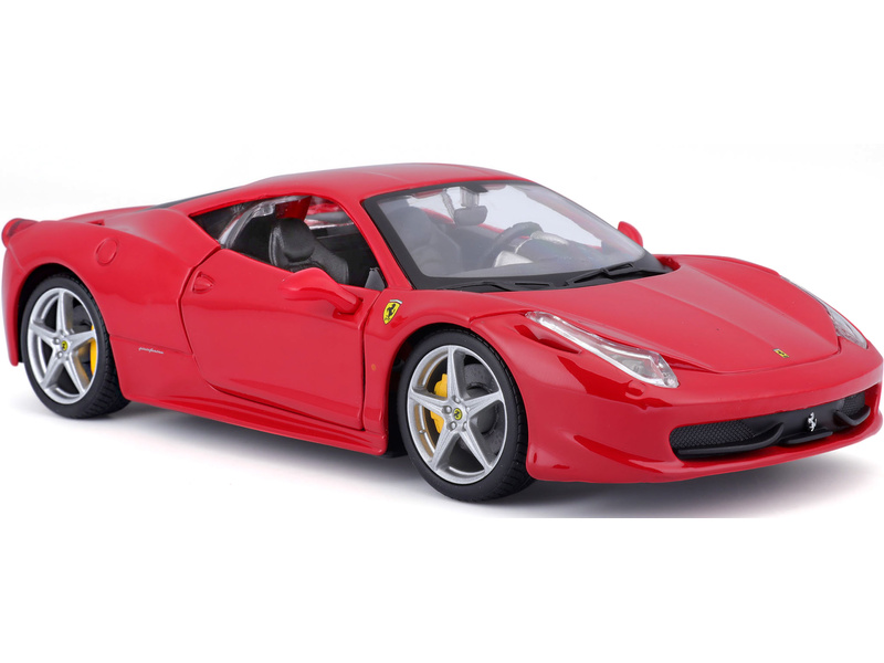 Bburago Ferrari 458 Italia 1:24 červená | pkmodelar.cz