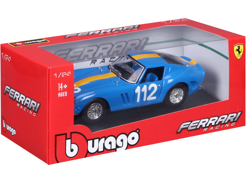 Bburago Ferrari 250 GTO 1:24 modrá | pkmodelar.cz