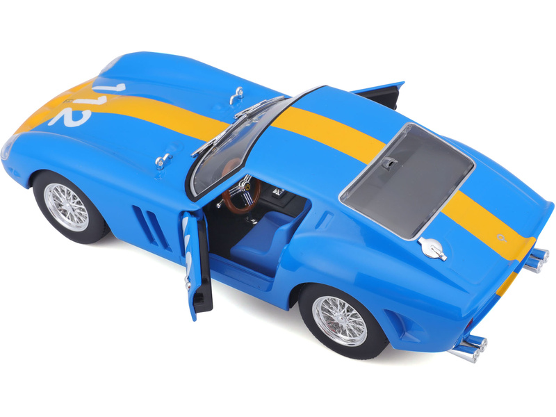 Bburago Ferrari 250 GTO 1:24 modrá | pkmodelar.cz