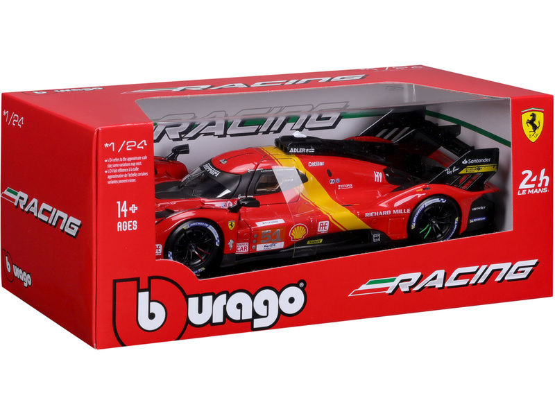 Bburago Ferrari Racing 499P 1:24 #51 | pkmodelar.cz