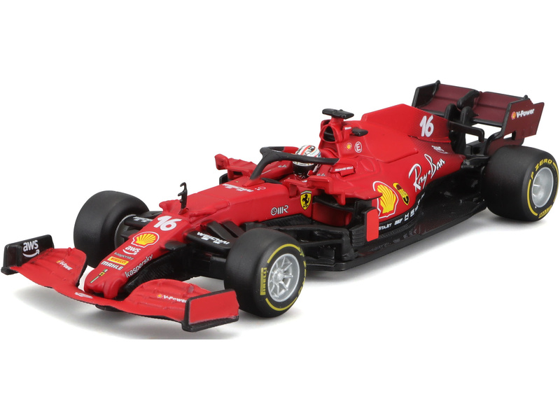 Bburago Signature Ferrari SF21 1:43 #16 Leclerc | pkmodelar.cz