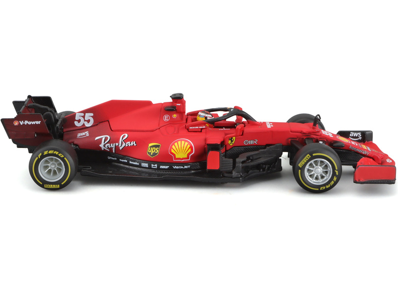 Bburago Signature Ferrari SF21 1:43 #55 Sainz | pkmodelar.cz