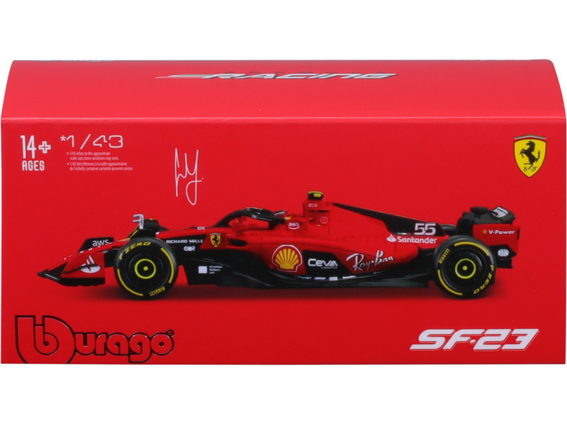 Bburago Signature Ferrari SF-23 1:43 #55 Sainz | pkmodelar.cz