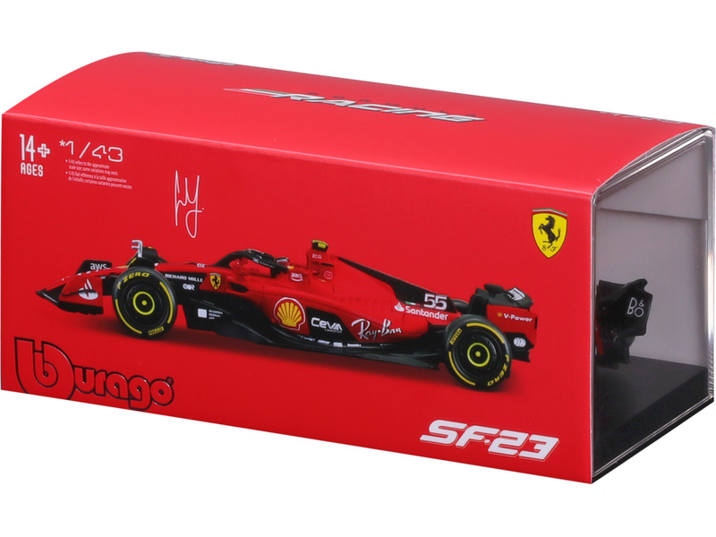 Bburago Signature Ferrari SF-23 1:43 #55 Sainz | pkmodelar.cz