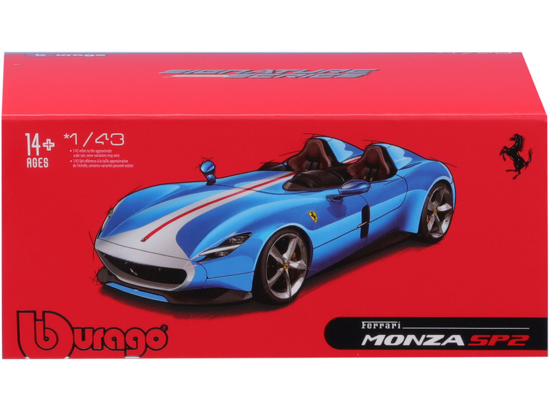 Bburago Signature Ferrari Monza SP2 1:43 modrá | pkmodelar.cz