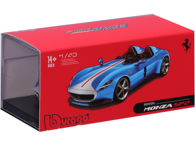 Bburago Signature Ferrari Monza SP2 1:43 modrá | pkmodelar.cz