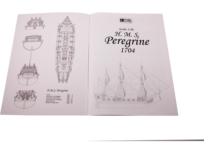 COREL H.M.S. Peregrine 1749 1:96 kit | pkmodelar.cz