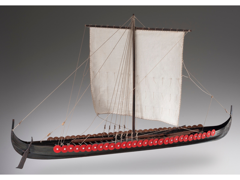 Dušek Vikingská prodloužená loď 1:72 kit | pkmodelar.cz