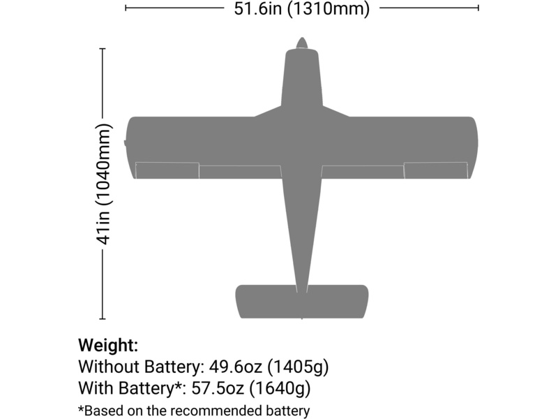 E-flite Cherokee 1.3m AS3X SAFE Select BNF Basic | pkmodelar.cz