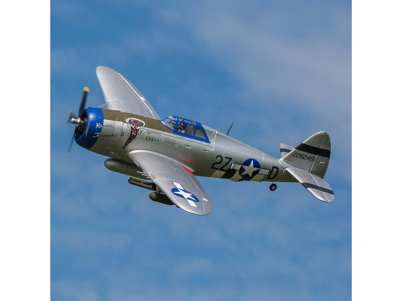 E-flite P-47 Razorback 1.2m SAFE Select BNF Basic | pkmodelar.cz