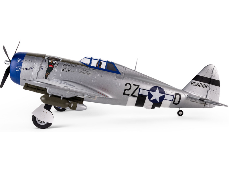 E-flite P-47 Razorback 1.2m SAFE Select BNF Basic | pkmodelar.cz